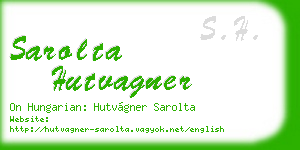 sarolta hutvagner business card