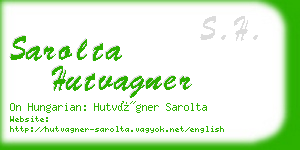 sarolta hutvagner business card